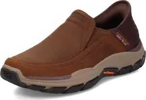 Skechers USA Men's Respected-Elgin 204810 Moc Toe Leather Slip-Ins