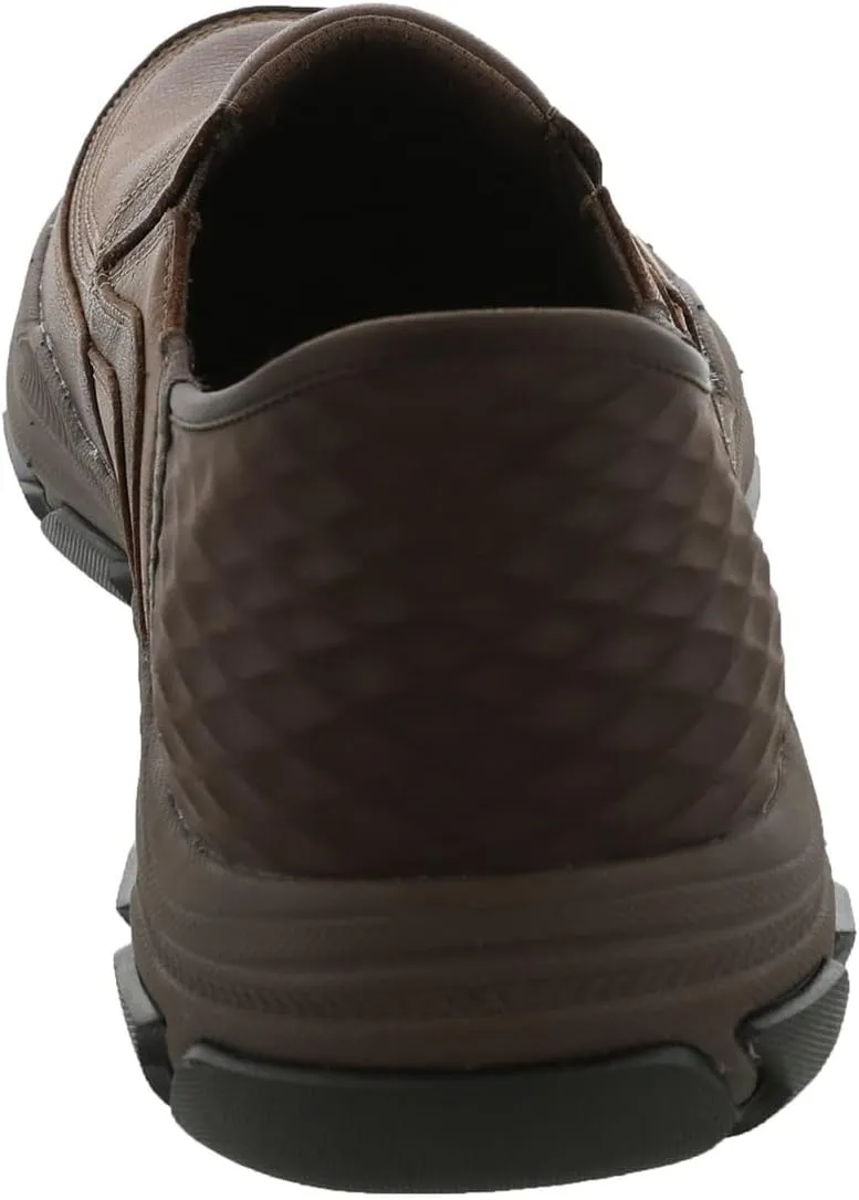 Skechers USA Men's Respected-Elgin 204810 Moc Toe Leather Slip-Ins