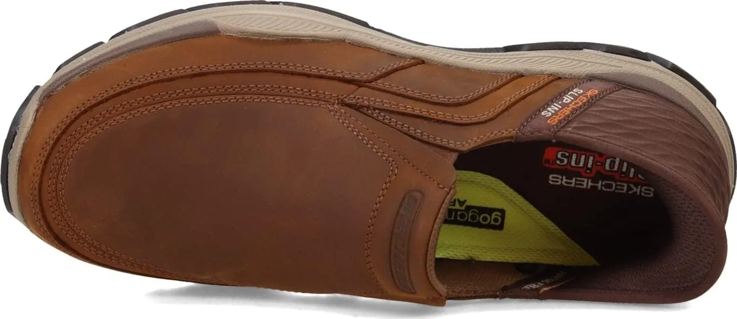 Skechers USA Men's Respected-Elgin 204810 Moc Toe Leather Slip-Ins