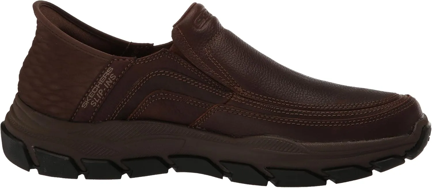 Skechers USA Men's Respected-Elgin 204810 Moc Toe Leather Slip-Ins