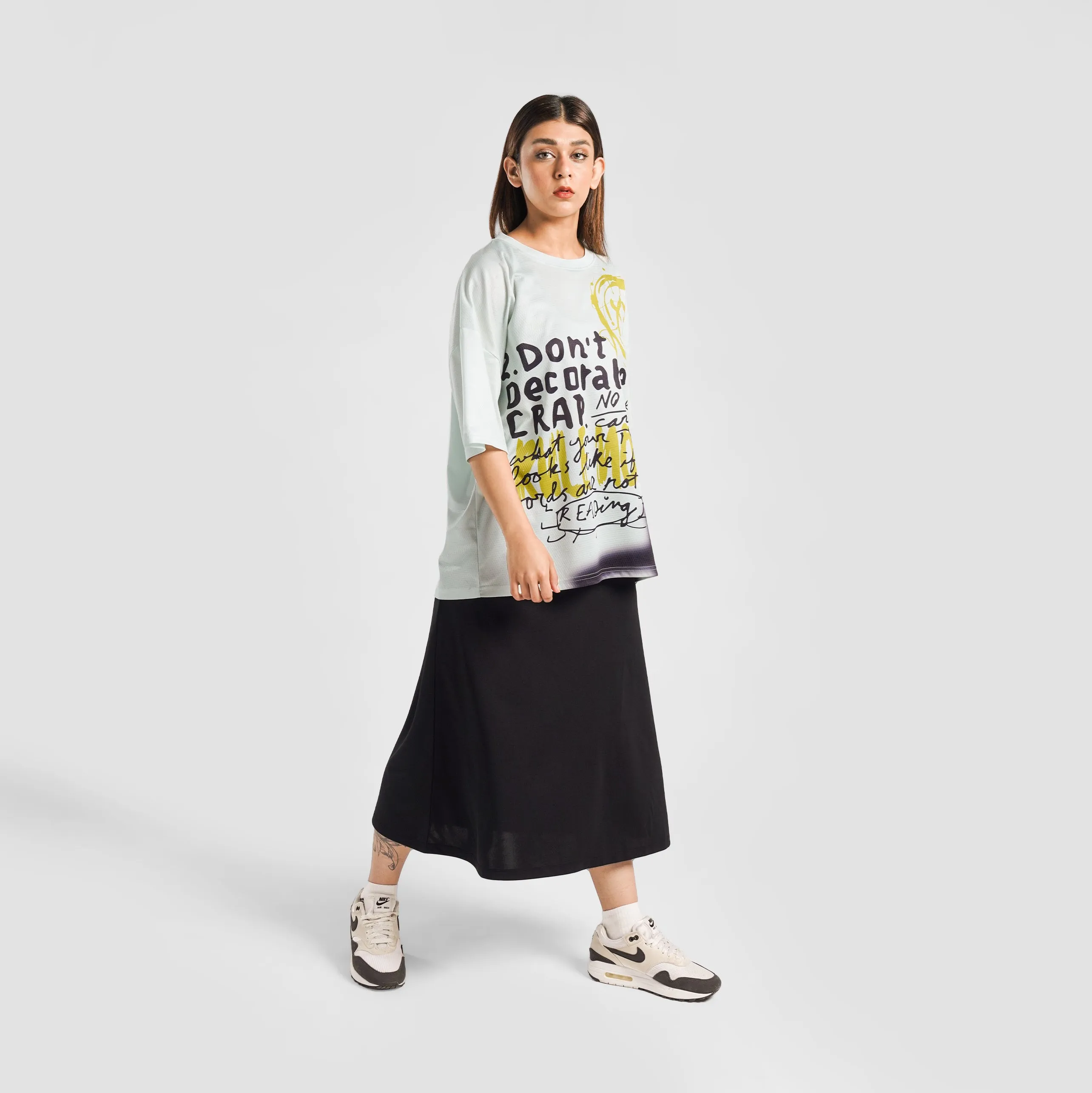 Sleek Slip Skirt (Black)