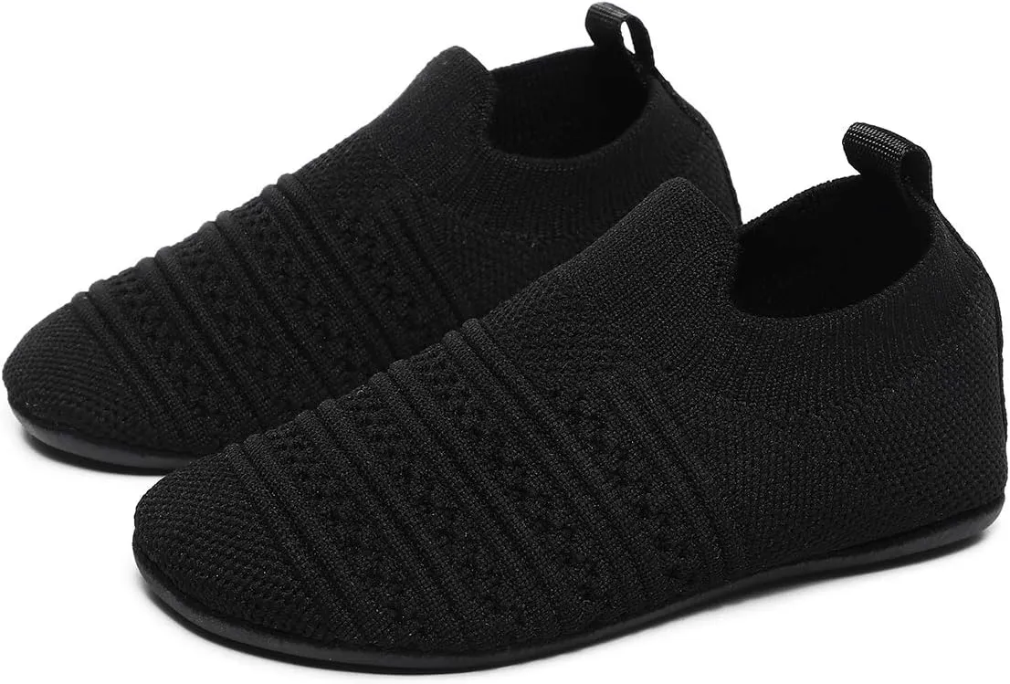 SLEVEL Comfort Toddler Slippers Lightweight Little Kids Indoor Non Slip Grip Around The House Home Shoes for Boys Girls