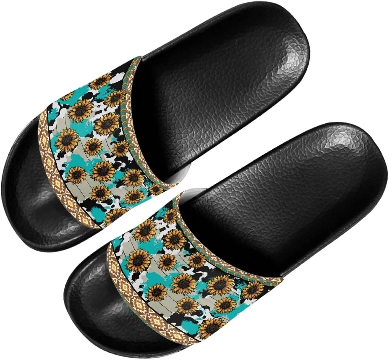 Slides Sandals for Women Slip On Flat Sandals Open Toe Comfort Beach Sandals Slippers