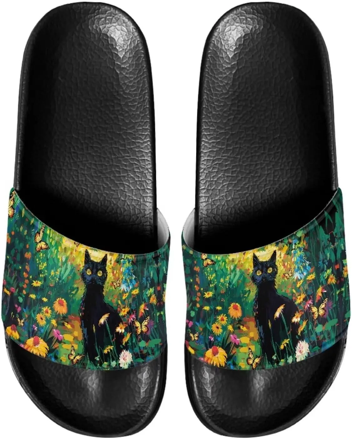 Slides Sandals for Women Slip On Flat Sandals Open Toe Comfort Beach Sandals Slippers