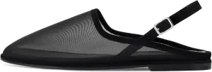 Slingback Mesh Flats for Women Tulle Slip On Casual Work Ballet Flats