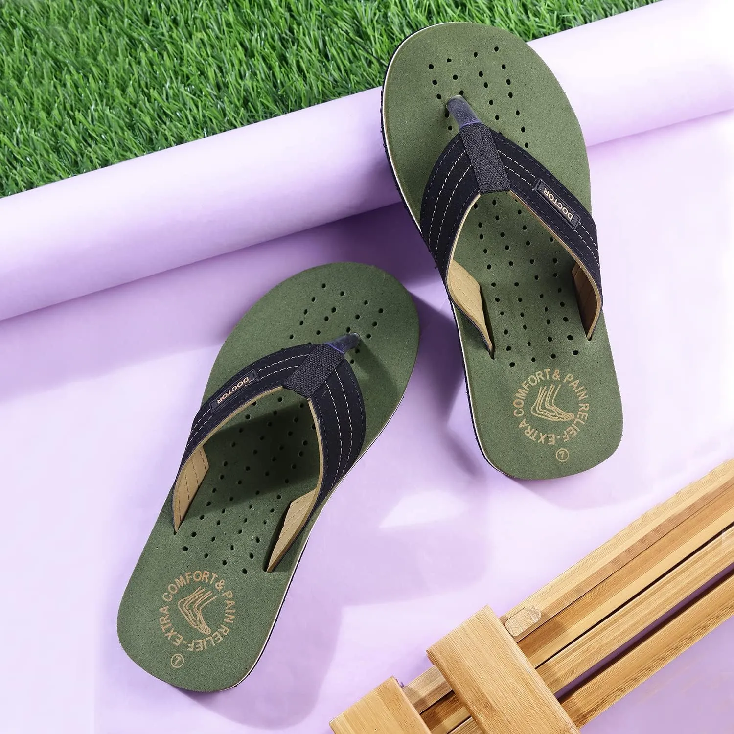 Slipper Care Orthopaedic and Diabetic Comfort Doctor Slipper, Flip-Flop, Cushion, Slides and House Slipper for Men's and boys ULTRA SOFT D-28