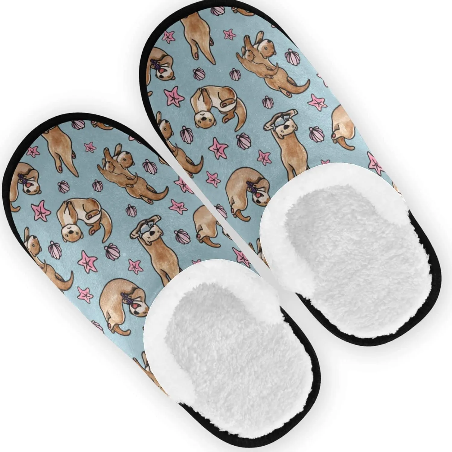 Slippers for Women Men, Memory Foam House Slippers, Non-Slip Indoor Outdoor Winter Bedroom Shoes