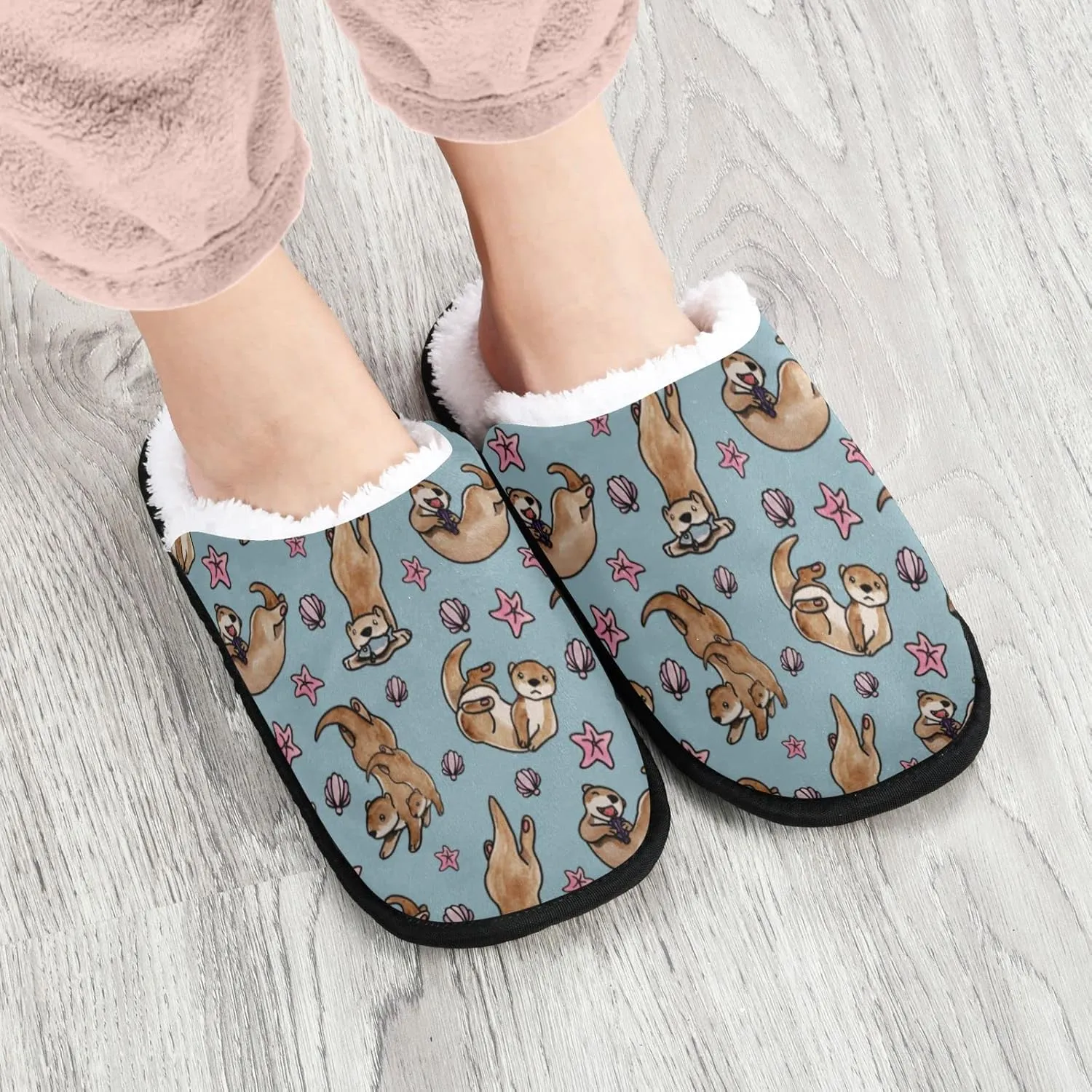 Slippers for Women Men, Memory Foam House Slippers, Non-Slip Indoor Outdoor Winter Bedroom Shoes