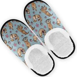 Slippers for Women Men, Memory Foam House Slippers, Non-Slip Indoor Outdoor Winter Bedroom Shoes