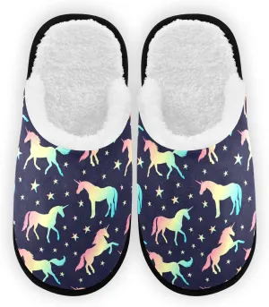 Slippers for Women Men, Memory Foam House Slippers, Non-Slip Indoor Outdoor Winter Bedroom Shoes
