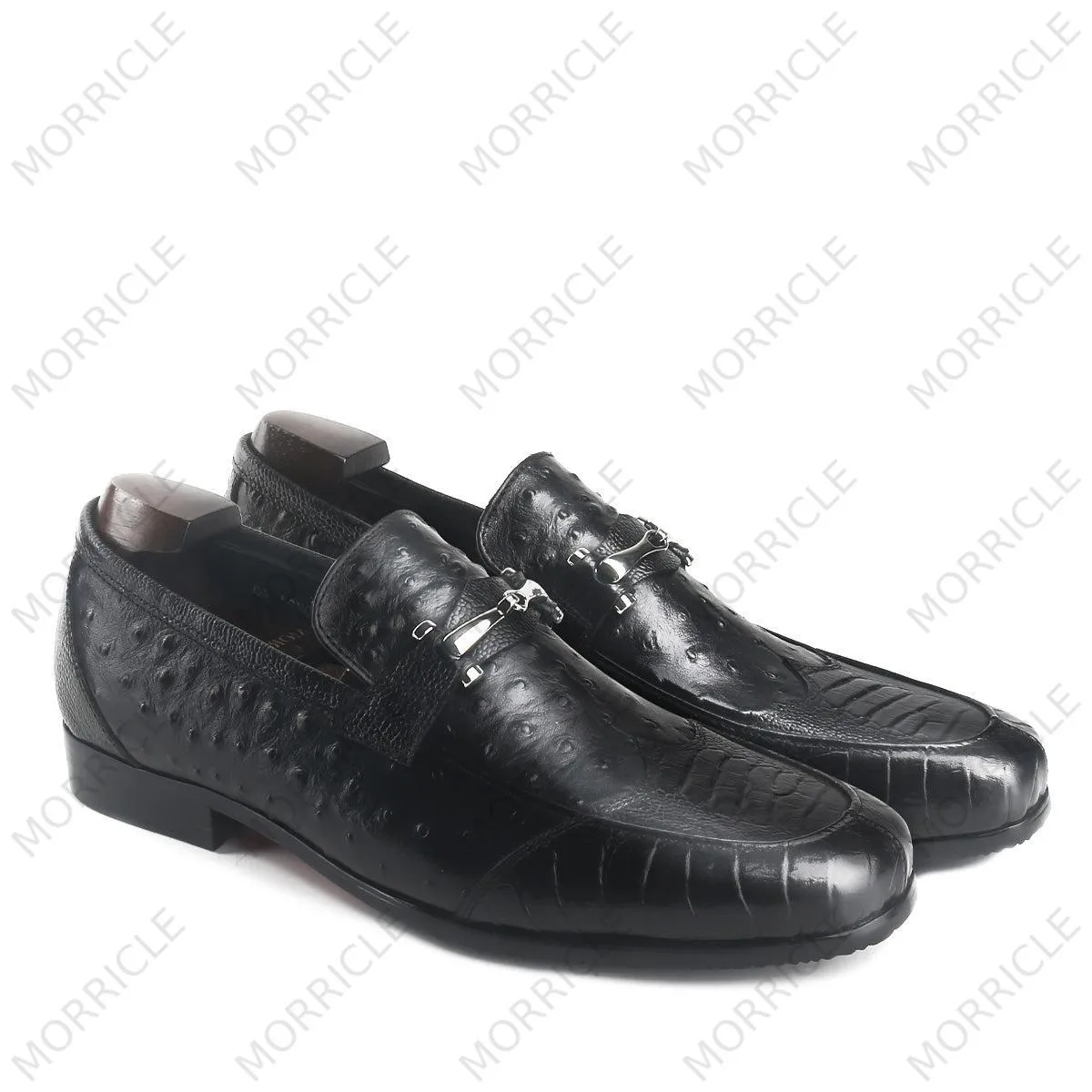Smart Casual Ostrich Horsebit Loafers