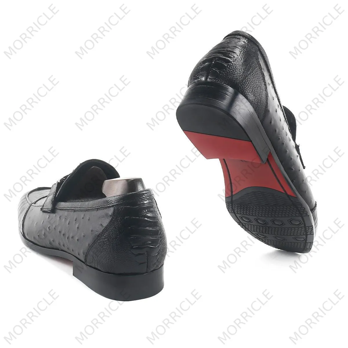 Smart Casual Ostrich Horsebit Loafers