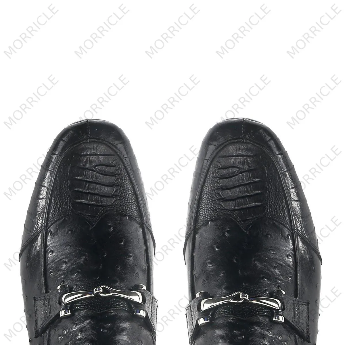 Smart Casual Ostrich Horsebit Loafers