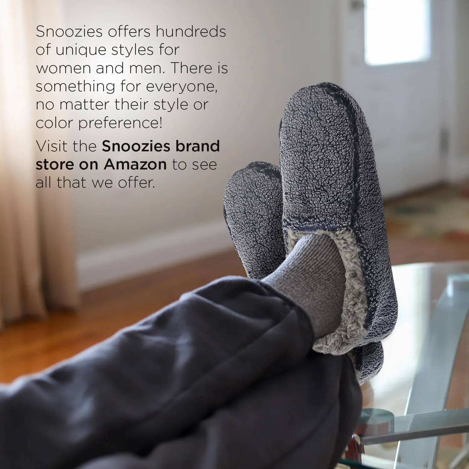 Snoozies Alpine Plaid House Slippers for Men, Non-Skid Soft Sole Slippers for Men with Warm Sherpa Fleece Lining
