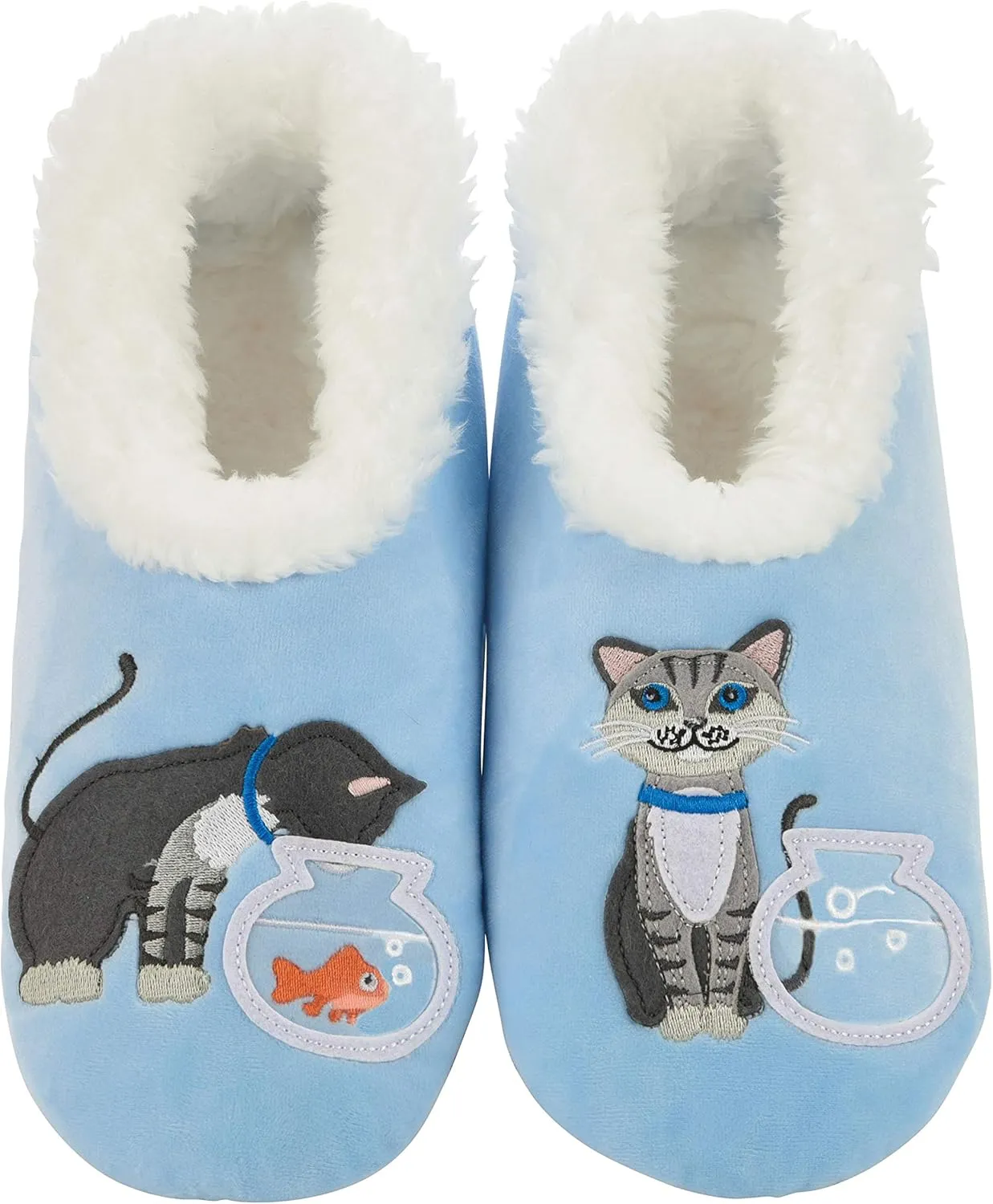 Snoozies Pairable Slipper Socks - Funny House Slippers for Women, Non-Slip Fuzzy Slipper Socks