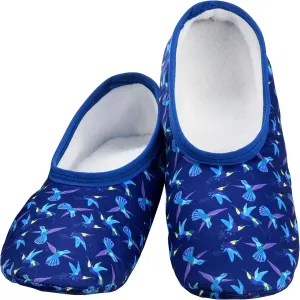 Snoozies Skinnies Slipper Socks Cozy, Foldable Slippers for Women, Non Slip Socks for Travel & Indoors - Bright Daisy