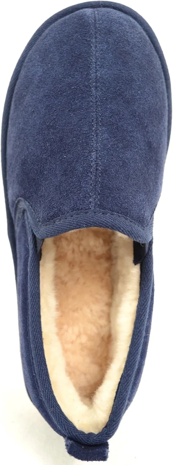 SNUGRUGS Mens Luxury Sheepskin Slipper with Light Weight Flexible Sole
