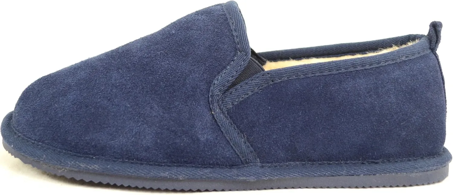 SNUGRUGS Mens Luxury Sheepskin Slipper with Light Weight Flexible Sole