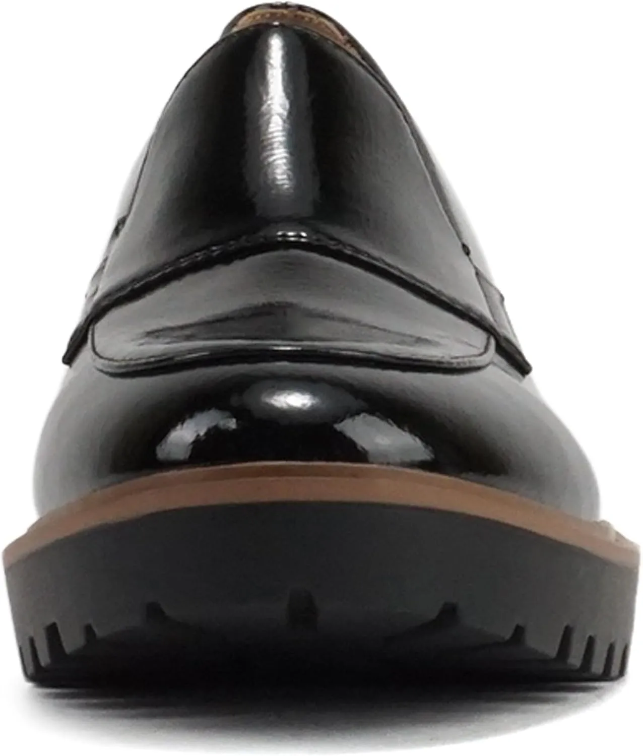 Soda “Smart” ~ Women Round Toe Slip-On Low Wedge Heel Lug Sole Loafer Shoe