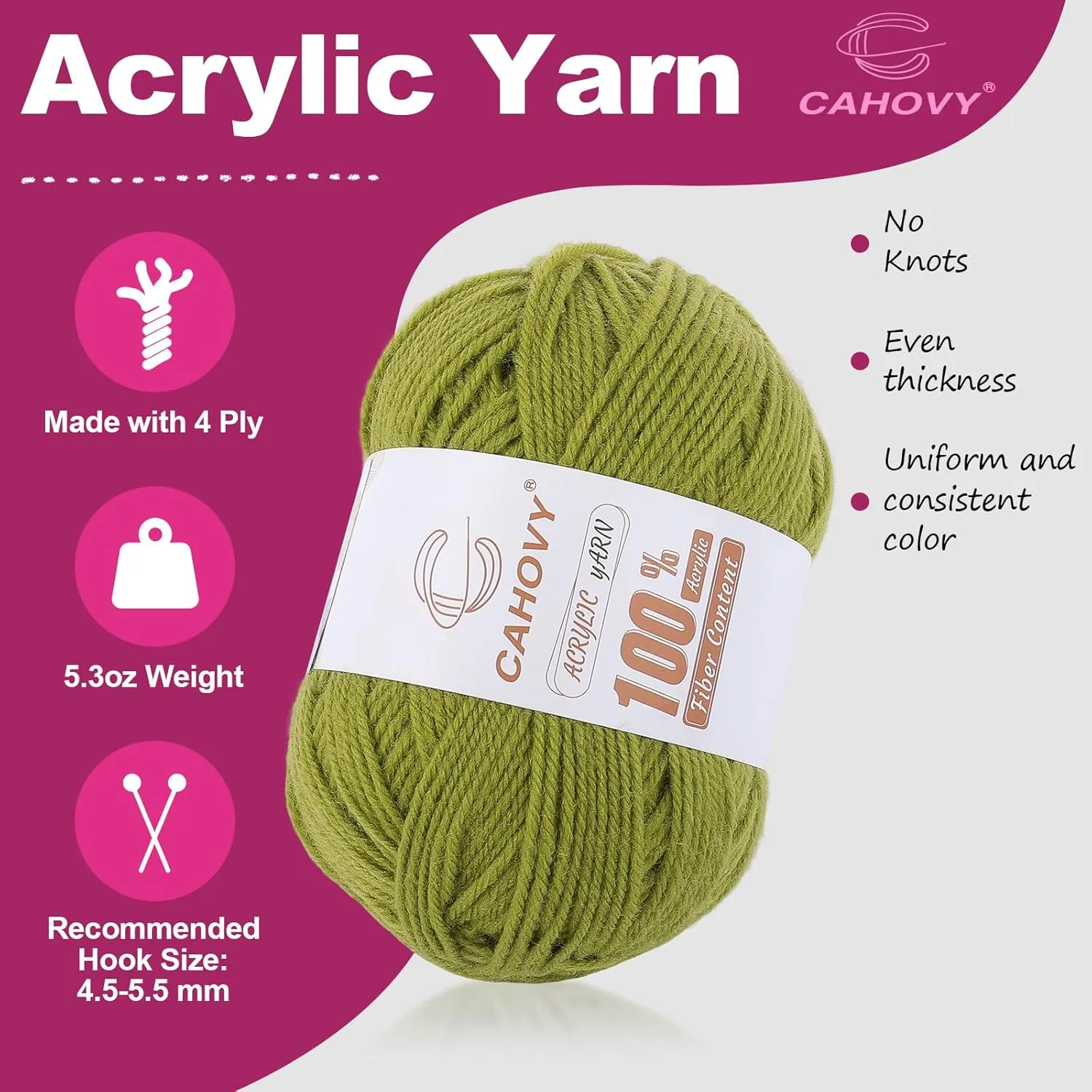 Soft Blue Acrylic Yarn 3 Pack Crochet Knitting,840 Yards/450g Each, Worsted Yarn Crocheting, Amigurumi, Craft 3 Light