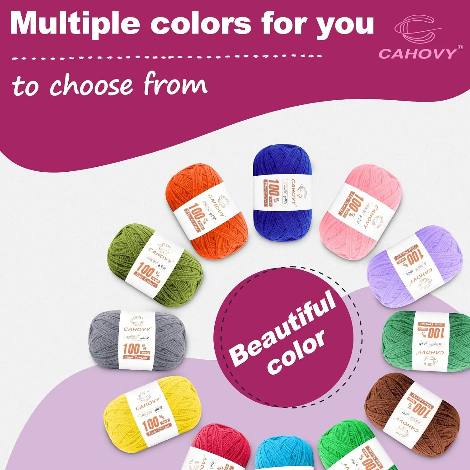 Soft Blue Acrylic Yarn 3 Pack Crochet Knitting,840 Yards/450g Each, Worsted Yarn Crocheting, Amigurumi, Craft 3 Light