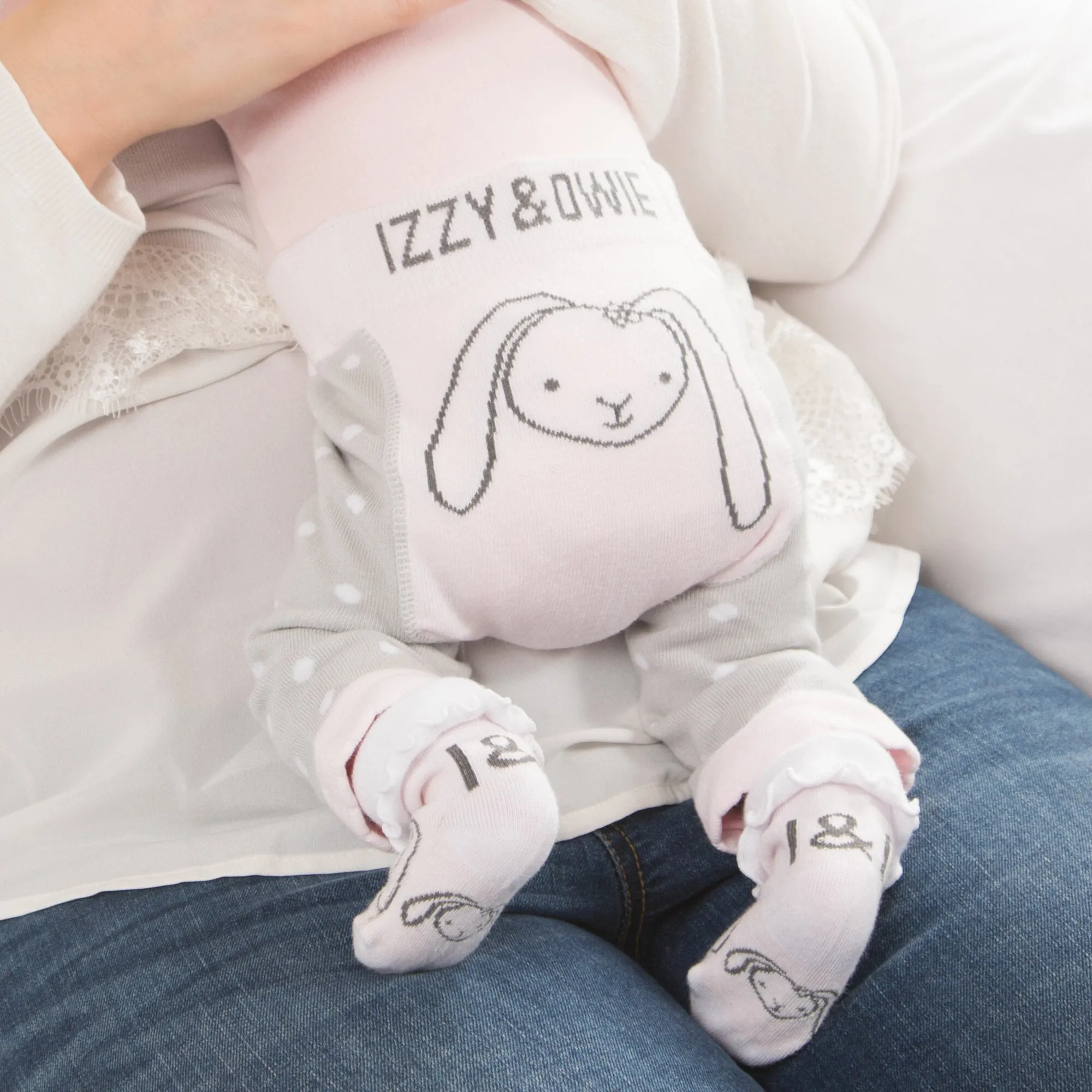 Soft Pink Bunny Socks