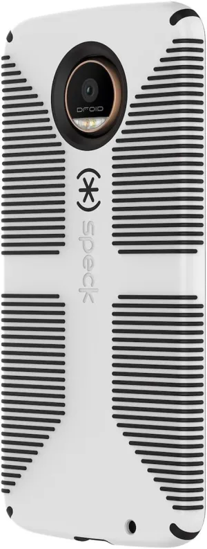 Speck Products CandyShell Grip Case for Moto Z Droid Smartphone, White/Black