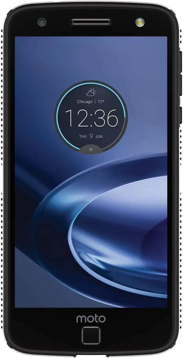 Speck Products CandyShell Grip Case for Moto Z Droid Smartphone, White/Black