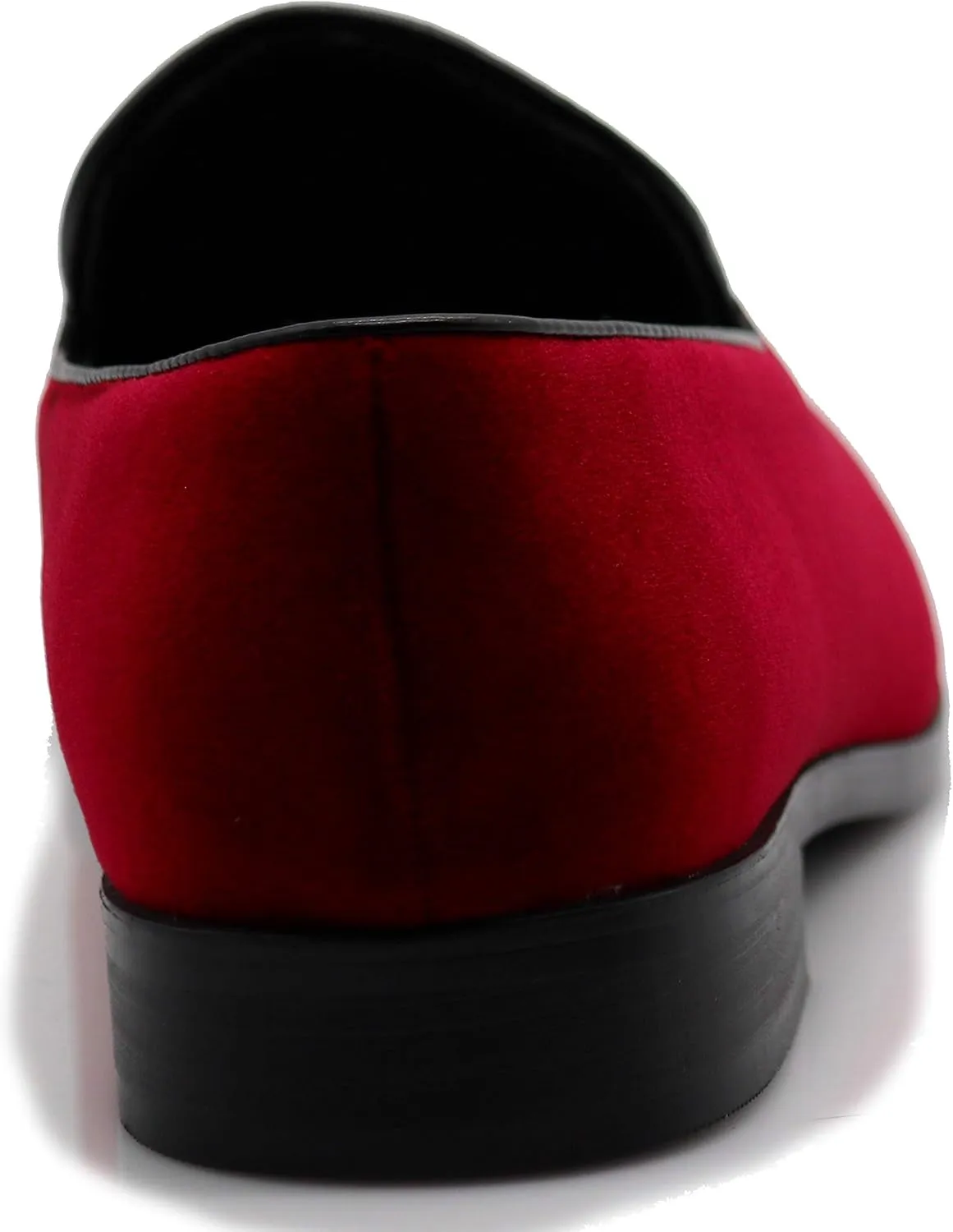 SPT03 Men's Vintage Plain Velvet Dress Loafers Slip On Shoes Classic Tuxedo Dress Shoes