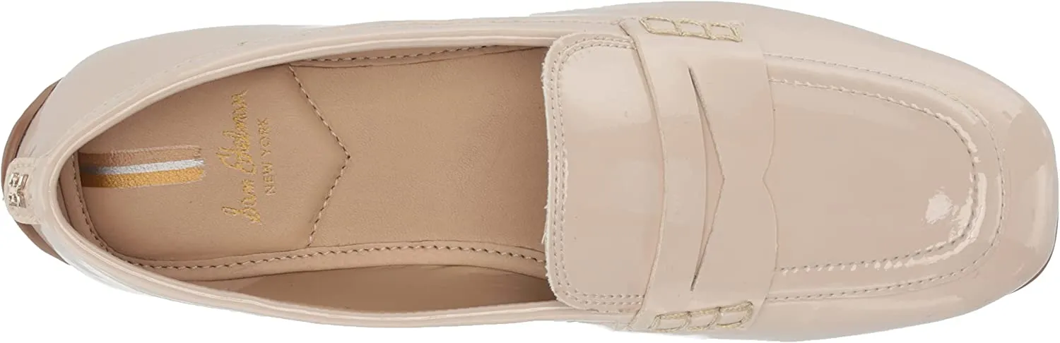 Squared Toe Sam Tucker Fashion Leather Slip Dress Great price Promotional Edelman Loafers On Linen Flat