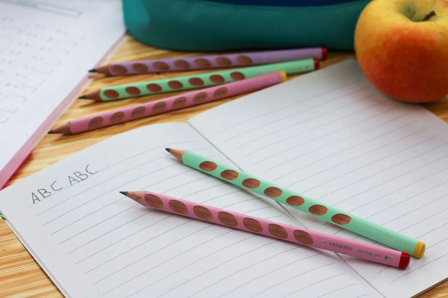 STABILO Handwriting Pencil EASYgraph Pastel - Right Handed - Green - 2 pcs - HB