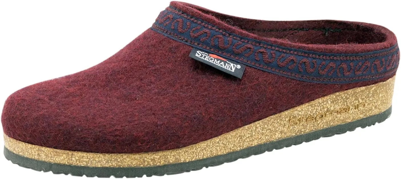 Stegmann Women's 'Original 108' Wool Clog with Cork Sole - Wide Width