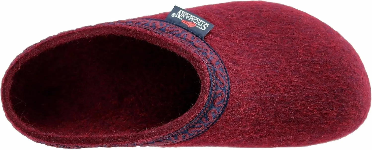 Stegmann Women's 'Original 108' Wool Clog with Cork Sole - Wide Width