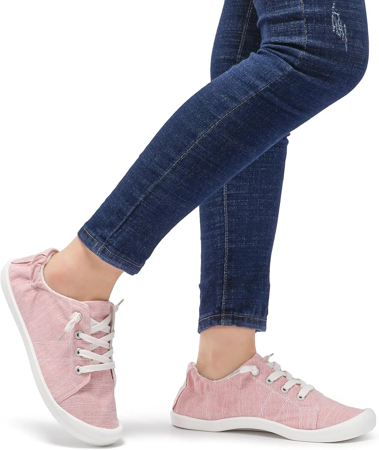 STQ Women Slip On Sneakers, Comfortable Casual Canvas Shoes