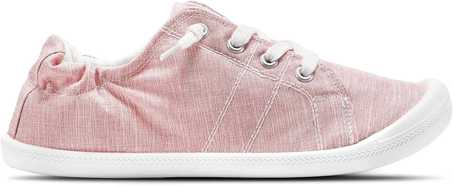 STQ Women Slip On Sneakers, Comfortable Casual Canvas Shoes