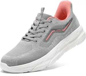 STQ Women's Slip-On Orthopedic Walking Shoes Comfortable Plantar Fasciitis Tennis Casual Sneakers