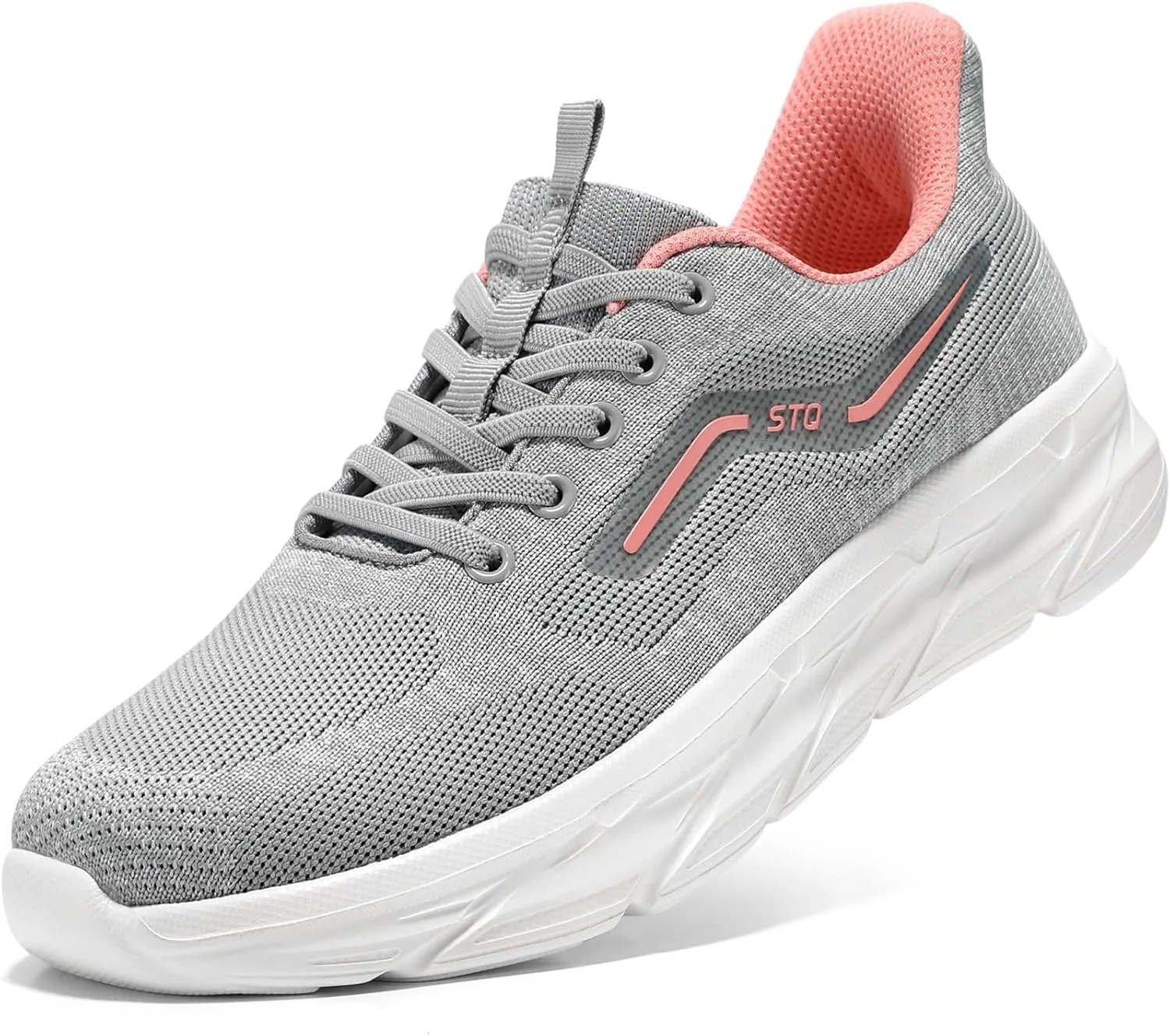STQ Women's Slip-On Orthopedic Walking Shoes Comfortable Plantar Fasciitis Tennis Casual Sneakers