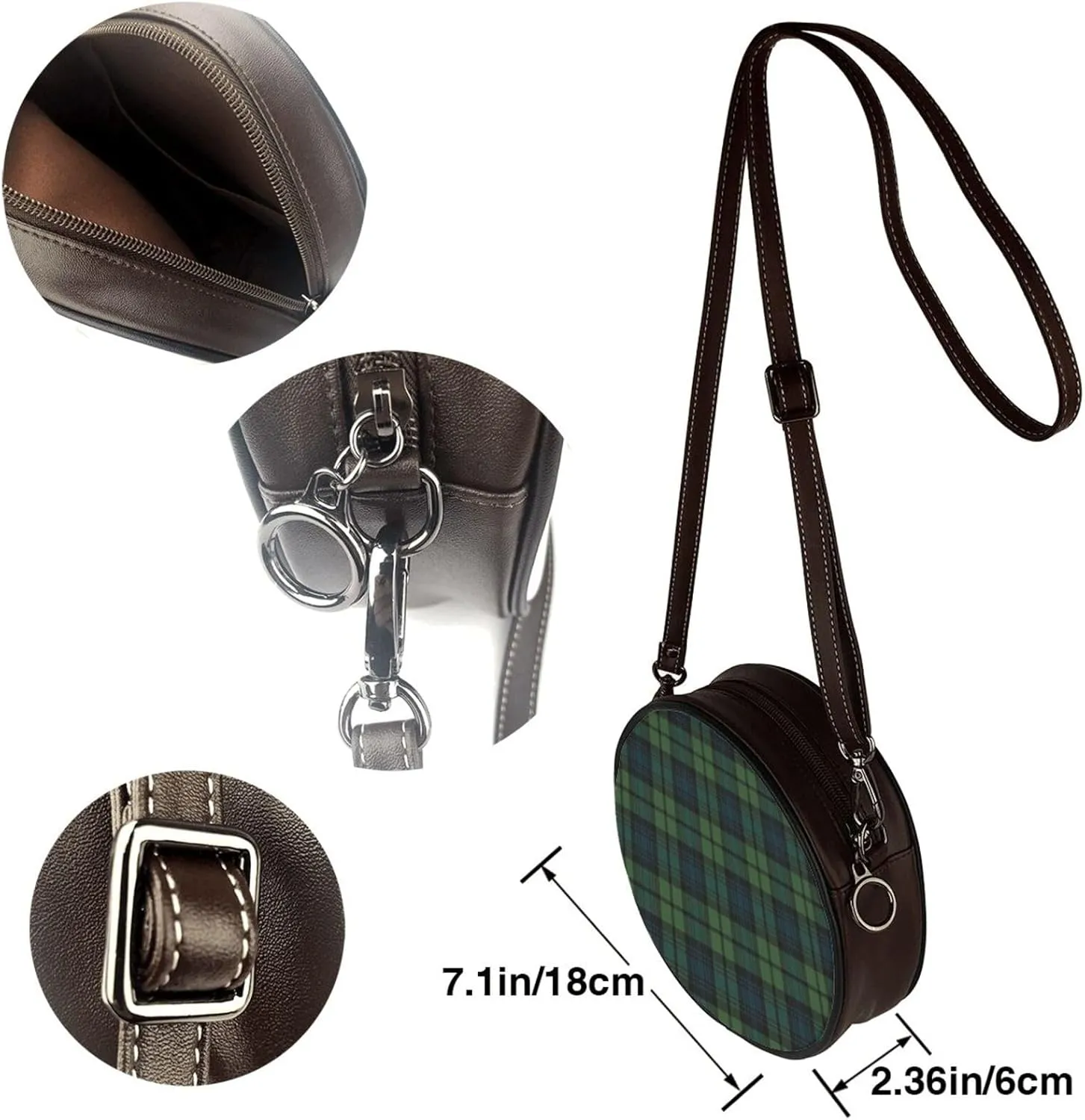 Stylish Handbags Purse Sleek Crossbody Bag with Top Zipper