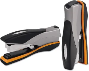 Swingline Stapler, 40 Sheet Capacity, Optima 40, Jam Free, Reduced Effort, Soft Grip, Metal, Orange and Gray (87845)