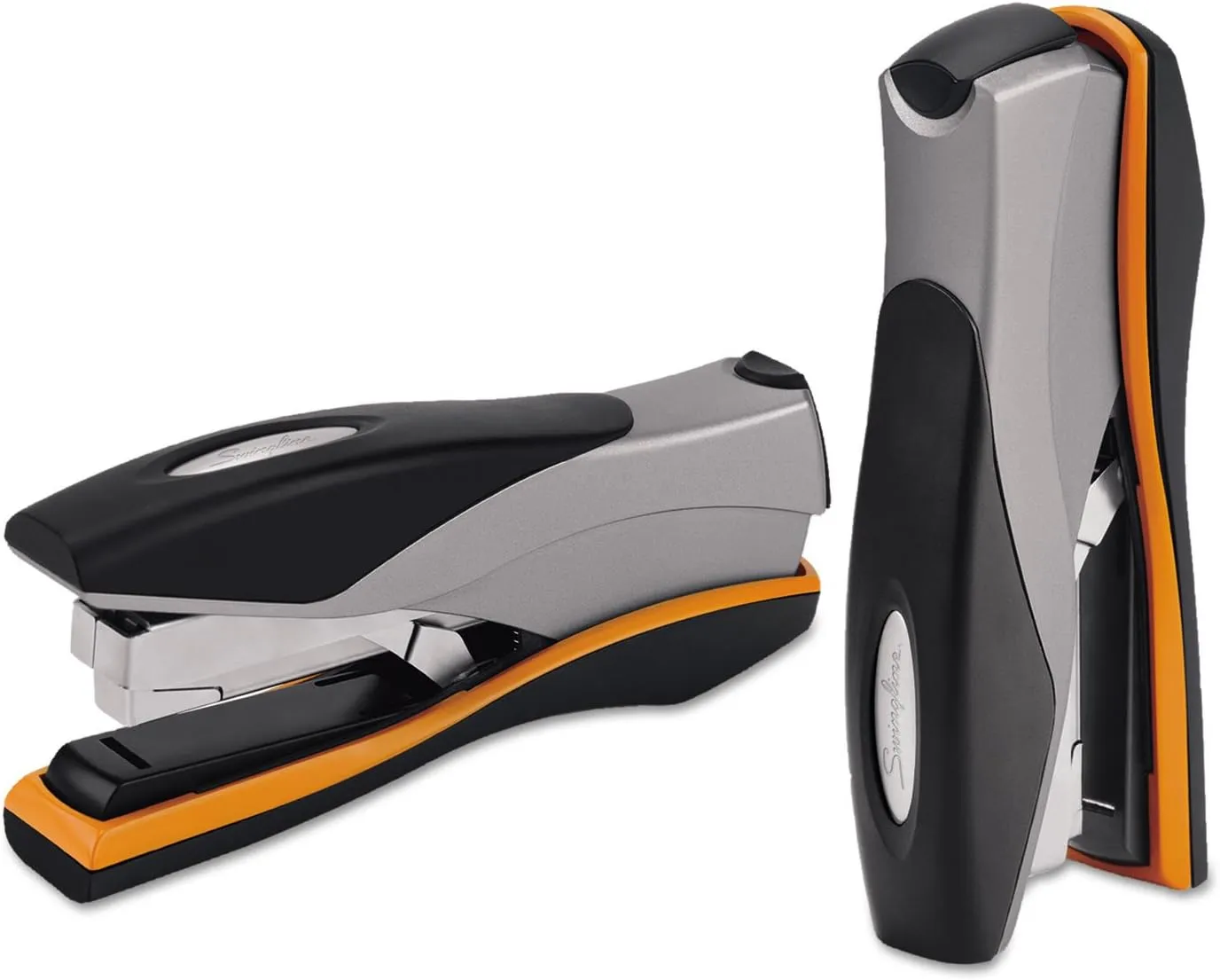 Swingline Stapler, 40 Sheet Capacity, Optima 40, Jam Free, Reduced Effort, Soft Grip, Metal, Orange and Gray (87845)