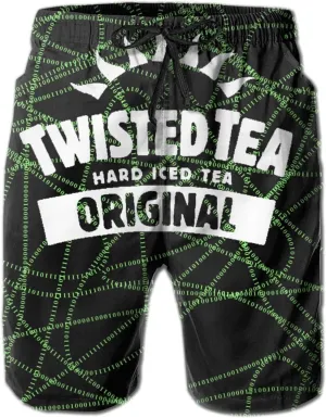 T-Wisted T-Ea Mens Swim Trunks Casual Beach Shorts Quick Dry Summer Boardshorts with Pockets Surf Short Board