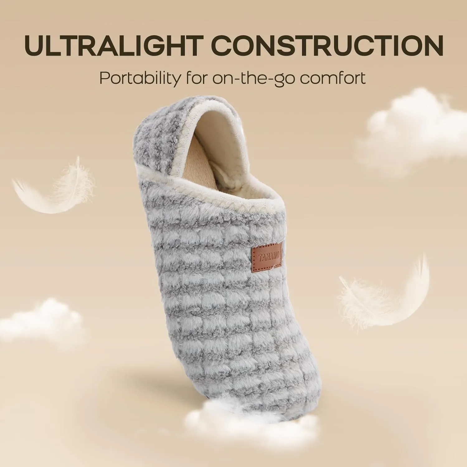 Tanamo House Slippers for Women Men Indoor Barefoot Slippers Socks Slip on House Shoes Cozy Comfy Slippers for Home Bedroom Travel Yoga