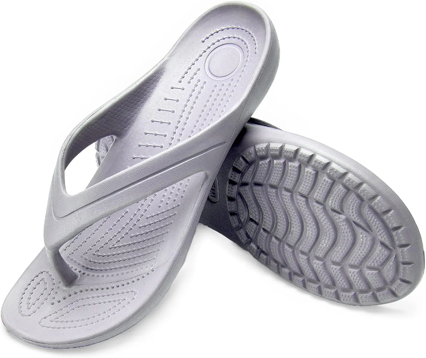 Temi Women's Flip Flops,Soft Lightweight Sandals for Women Anti Slip Casual Slippers Shower Beach Pool Bathroom Flat Slides Shoes