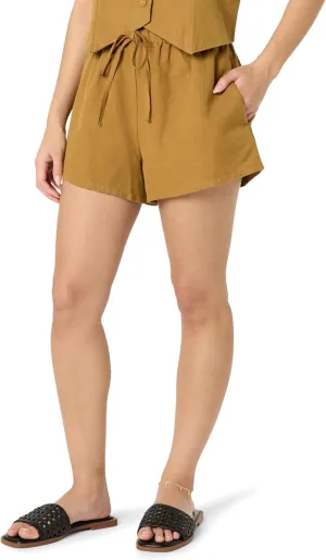 The Drop Women's Emilie Relaxed Pull-on Linen Shorts