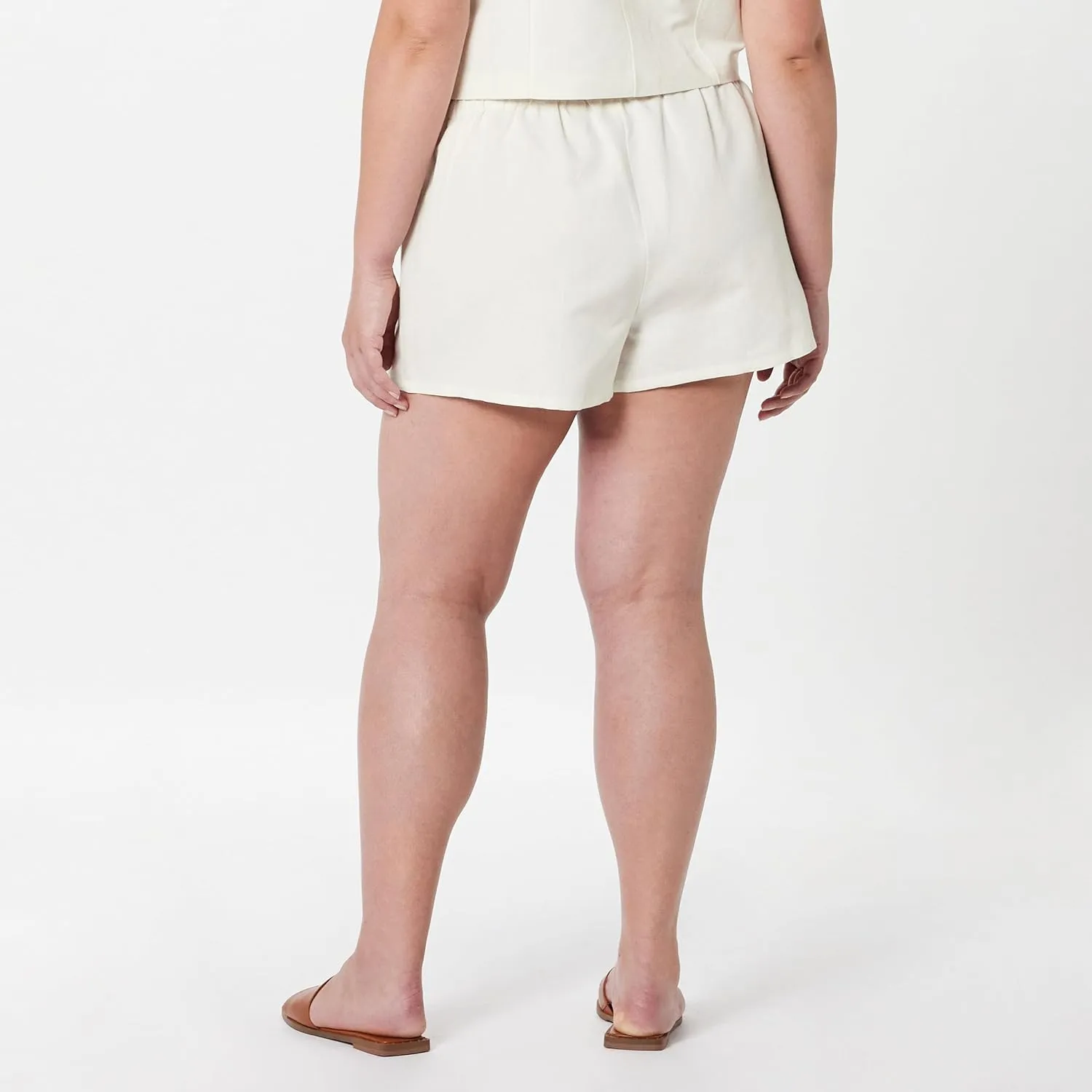 The Drop Women's Emilie Relaxed Pull-on Linen Shorts