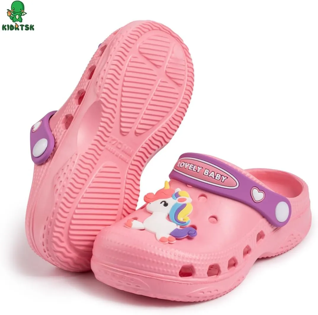 Toddler Kids Boys Girls Cute Garden Water Clogs Slip On Sandals Slides Lightweight Slipper Outdoor Summer Swimming Pool Infant Children Beach Pool Shoes