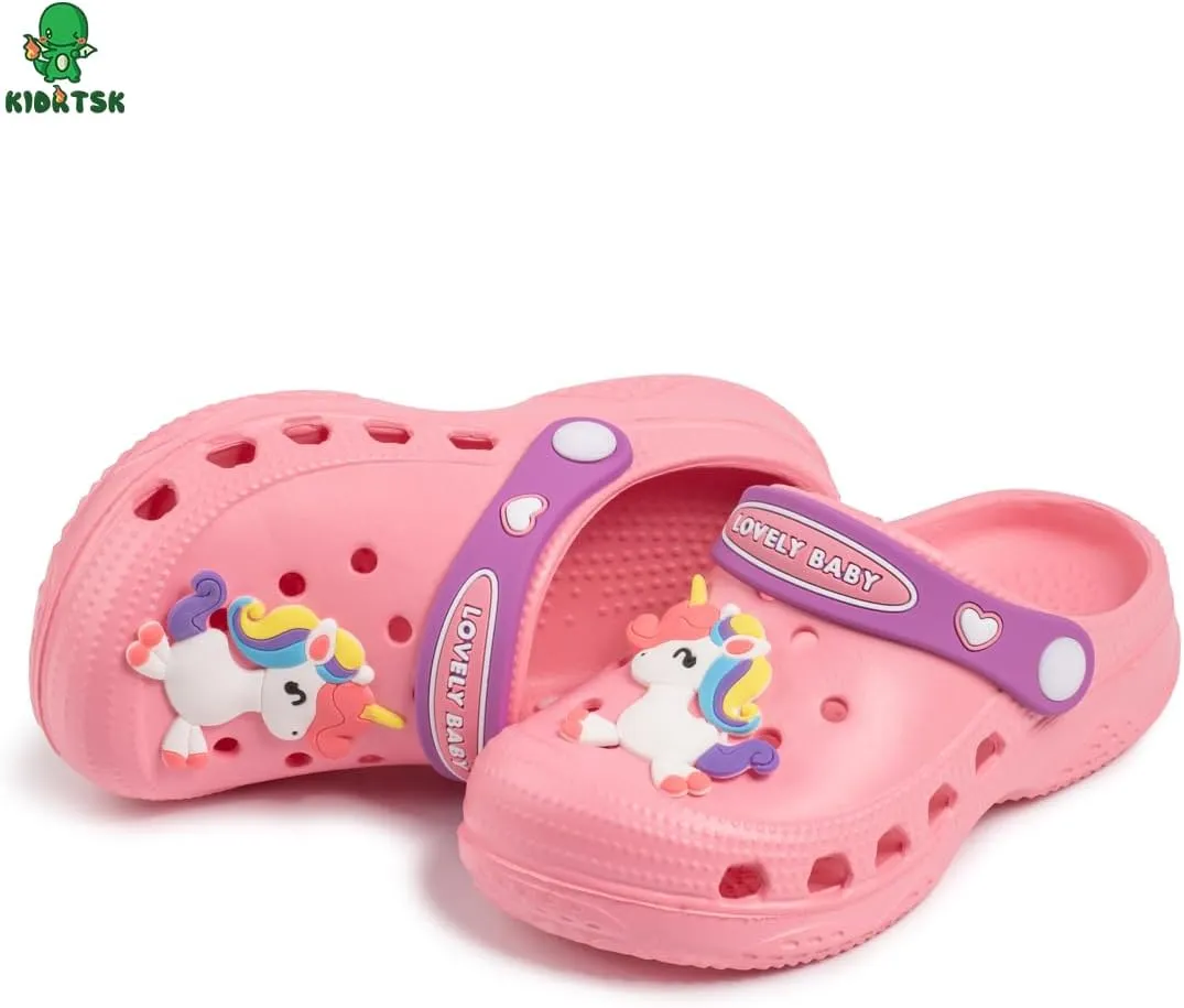 Toddler Kids Boys Girls Cute Garden Water Clogs Slip On Sandals Slides Lightweight Slipper Outdoor Summer Swimming Pool Infant Children Beach Pool Shoes