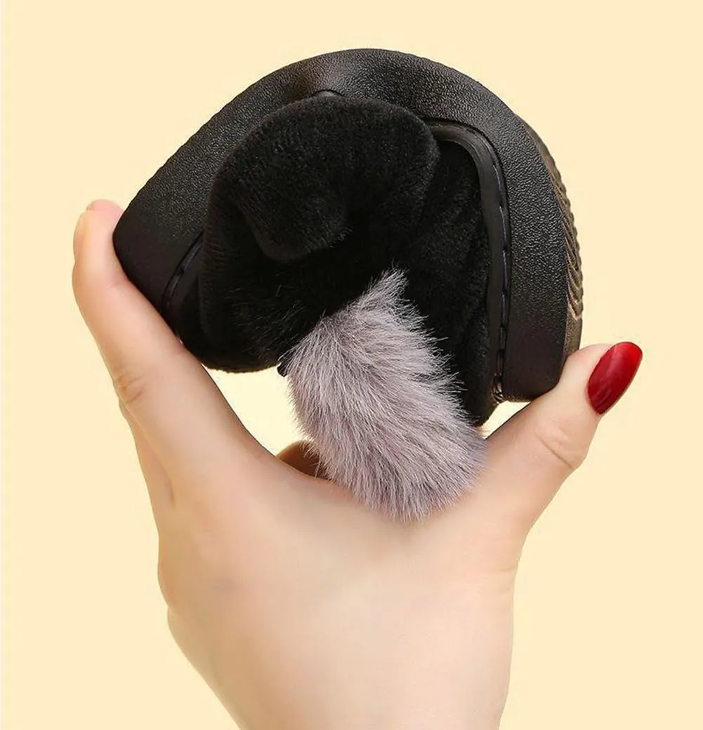 Toddler Slippers Fuzzy Girls Kids Slippers Cute Cat House Slipper Fluffy Slipper Cartoon Plush Slipper Winter Warm Kids Shoes, F-GY-CTX020