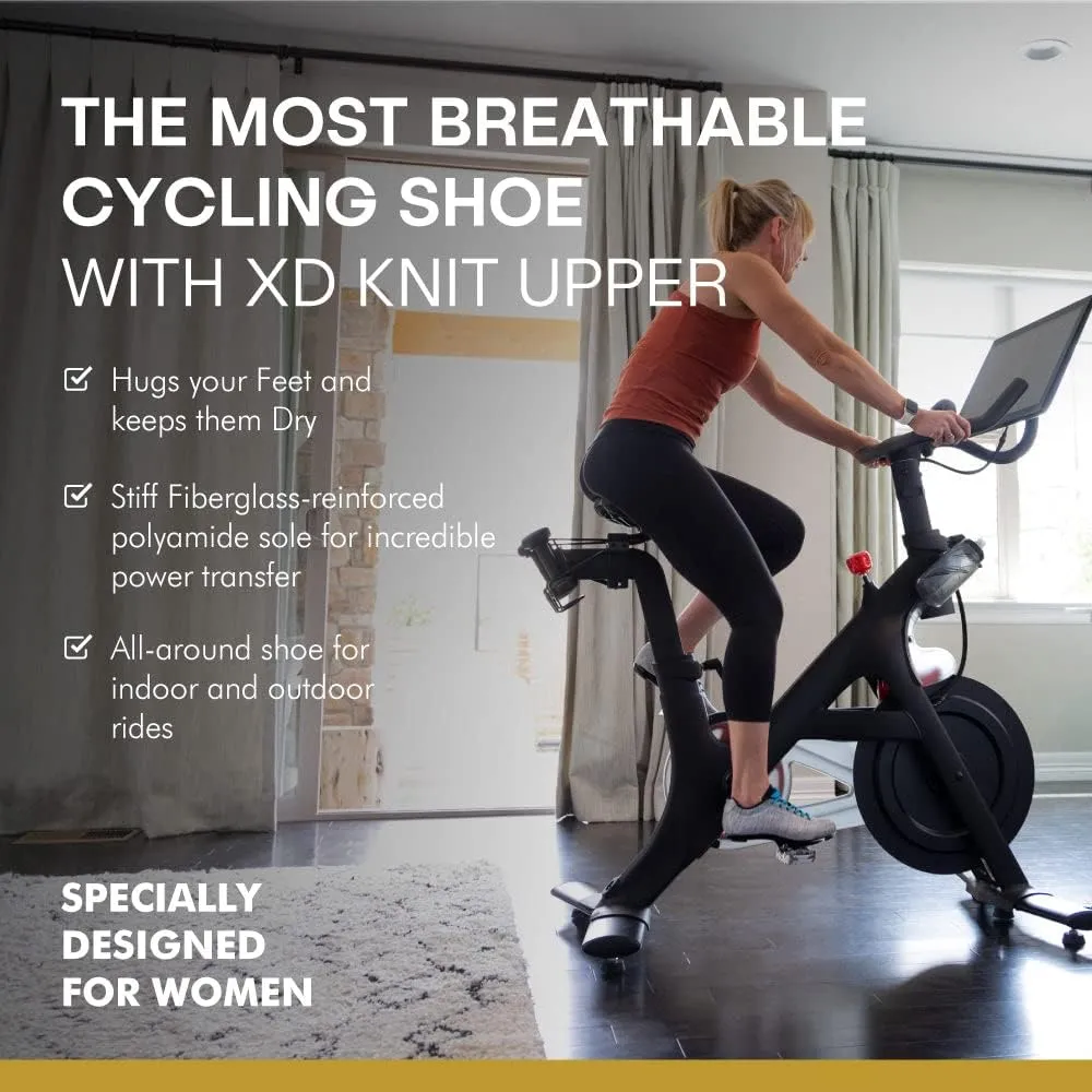 Tommaso Pista SPD & Peloton Shoes for Women—2 in 1—Fit for Peloton, Road Bicycles & Most Indoor Bikes—Install Your Own Delta or SPD Cleats Essential Bike Accessories for Cyclebar & Soulcycle