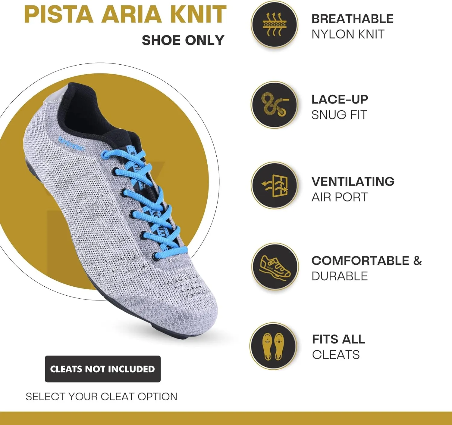Tommaso Pista SPD & Peloton Shoes for Women—2 in 1—Fit for Peloton, Road Bicycles & Most Indoor Bikes—Install Your Own Delta or SPD Cleats Essential Bike Accessories for Cyclebar & Soulcycle